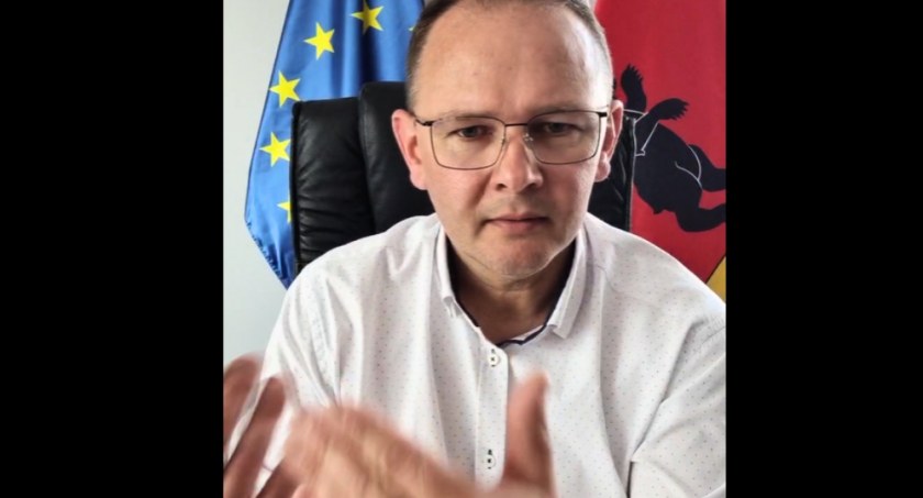 Burmistrz Łukowa Piotr Płudowski 