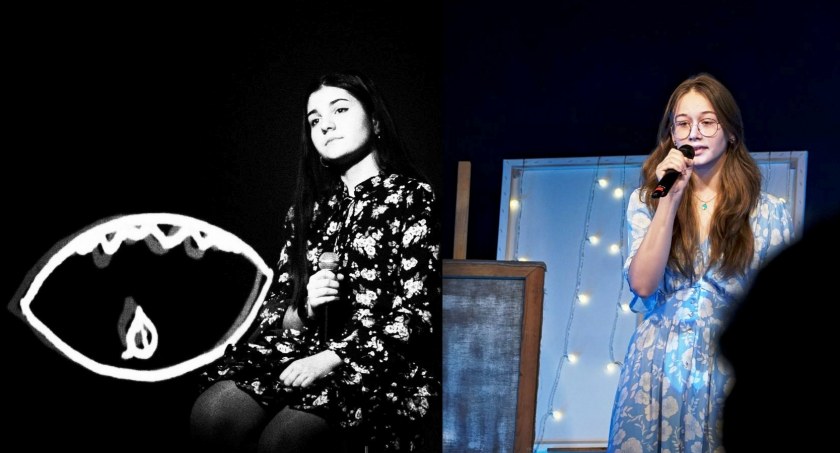 Wokalistki Łukowskiego Ośrodka Kultury - Oliwia Dzido i Weronika Wierzchowska 