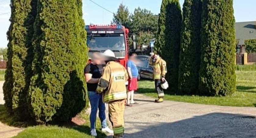 Straż Pożarna, Uwaga! Paliło poddasze Ryżkach! - zdjęcie, fotografia
