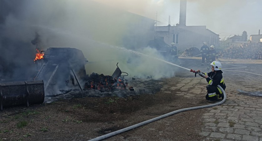 Straż Pożarna, Palił tartak Łukowem Szybka interwencja straży pożarnej! (ZDJĘCIA) - zdjęcie, fotografia