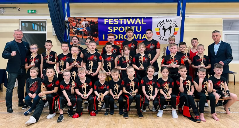 Wiadomości Sportowe, Festiwal Sportu Zdrowia Łuków Turniej Pierwszego Kroku Kickboxing Wzięło udział blisko uczestników - zdjęcie, fotografia