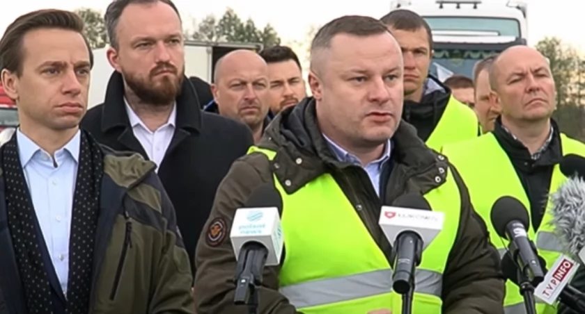Protest  przewodników w Dorohusku 