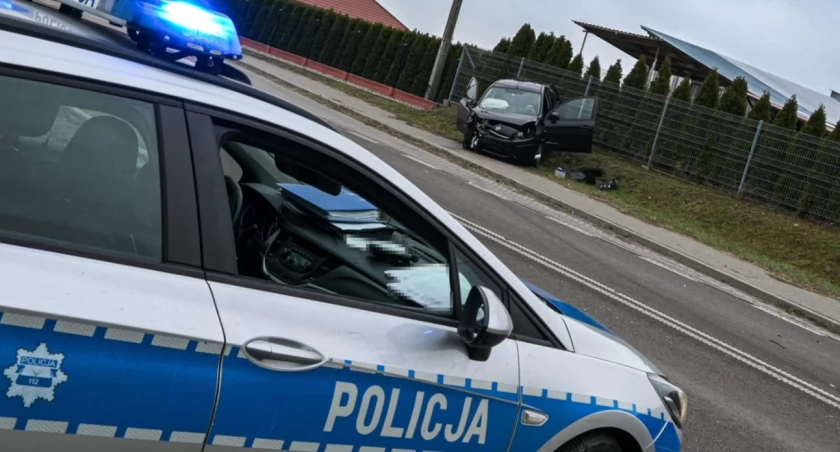 Policja, Czarna seria drogach powiatu łukowskiego - zdjęcie, fotografia