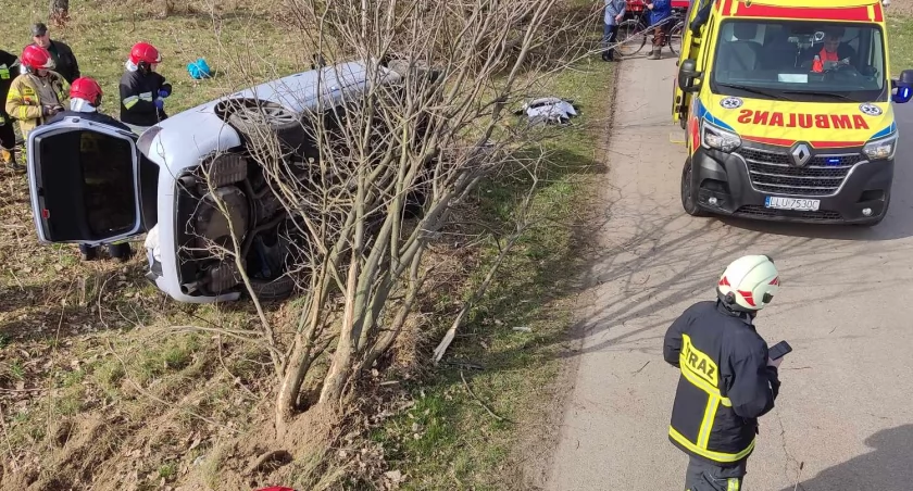 Fot. Straż Pożarna w Łukowie i OSP Wojcieszków 