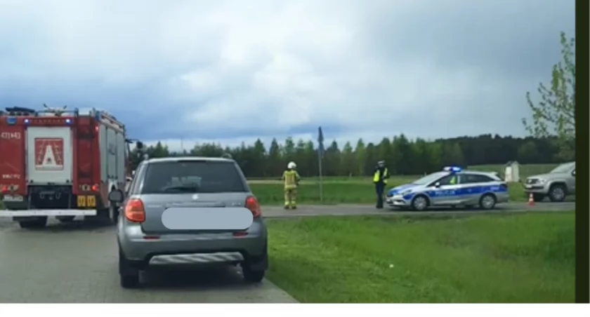 Fot Gdzie suszą Łuków i okolice, utrudnienia na drodze, wypadki