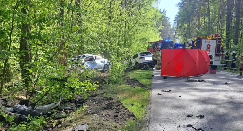 Wypadki, Czarna seria drogach Lubelszczyzny osoby żyją - zdjęcie, fotografia