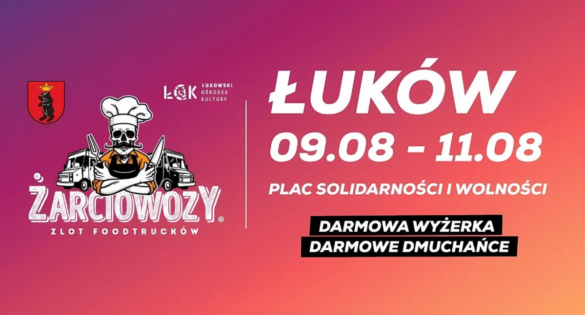 Pogoda , Łukowski Ośrodek Kultury zaprasza Trucków „Żarciowozy” Łukowie! - zdjęcie, fotografia