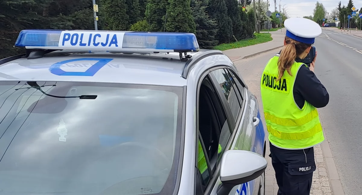 Policja, Akcja „Prędkość” powiecie łukowskim Policja zwiększa kontrole drogach - zdjęcie, fotografia