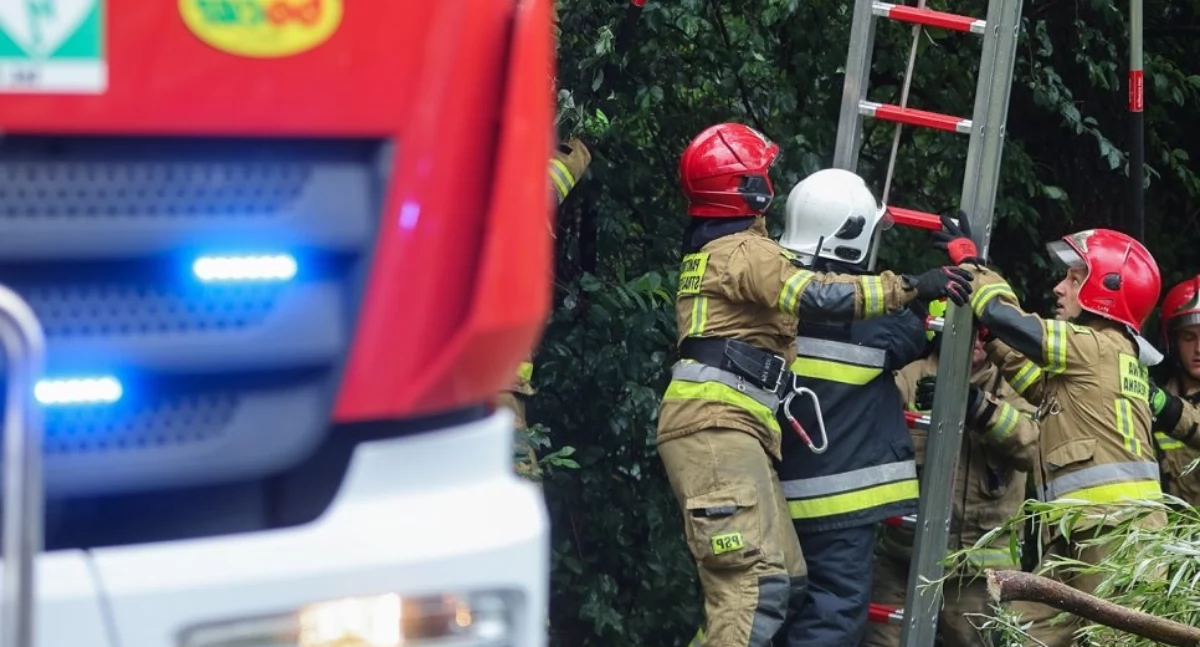 Straż Pożarna, Dramatyczne zdarzenie Gręzówce porażenie prądem - zdjęcie, fotografia