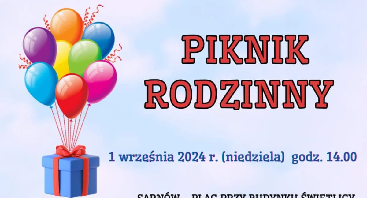 Informacje kulturalne, Piknik Rodzinny Sarnowie niedziele (ZAPRASZAMU) - zdjęcie, fotografia