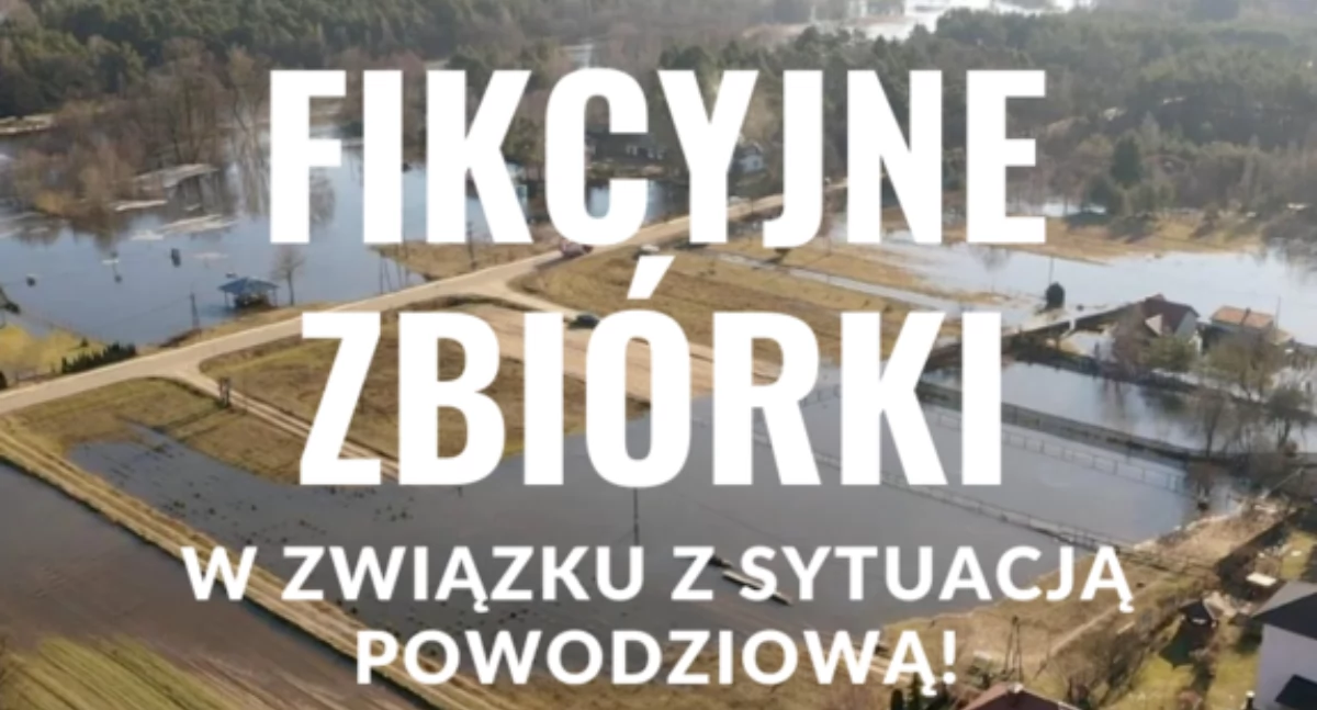 Uwaga na fałszywe zbiórki dla poszkodowanych w wyniku powodzi - Policja apeluje o ostrożność!