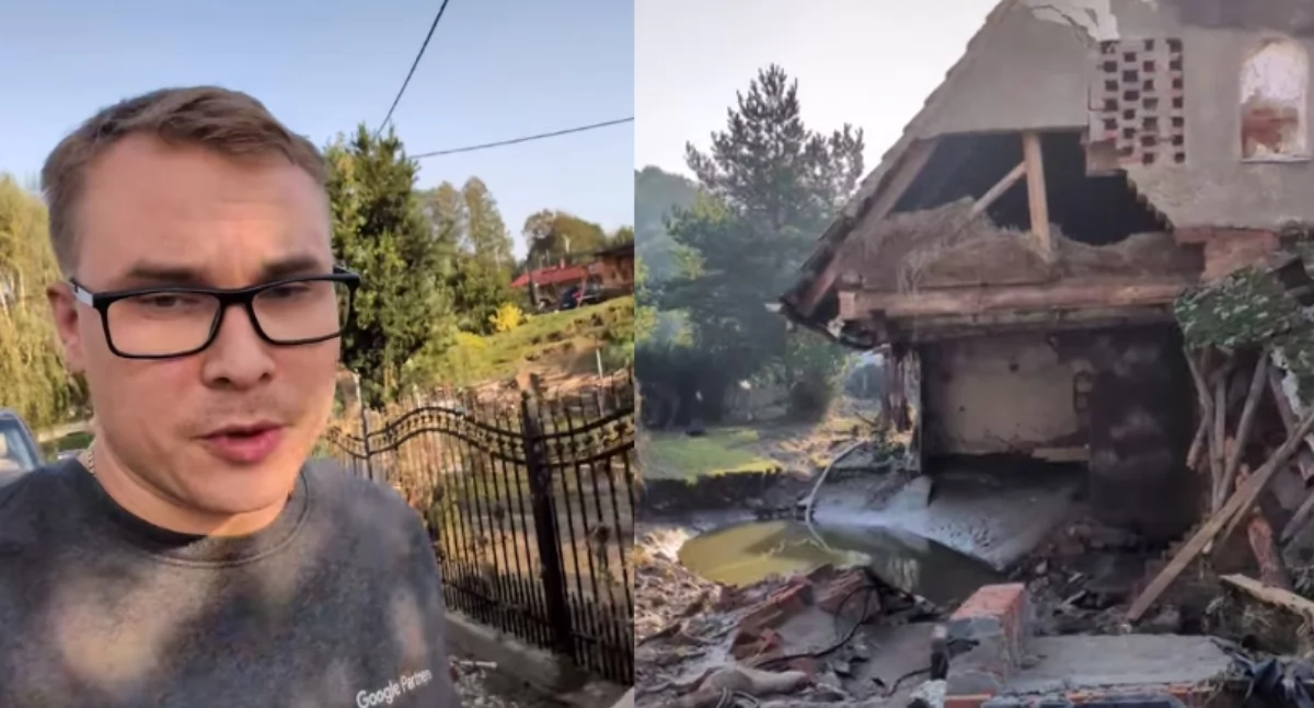 Akcje Charytatywne i Wsparcie, został kamień kamieniu! Dramatyczne relacje wolontariuszy Łukowa terenów powodziowych - zdjęcie, fotografia