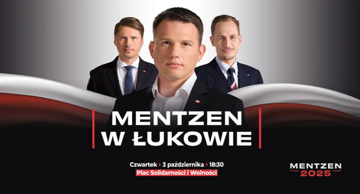 Sławomir Mentzen przyjedzie do Łukowa. Spotkanie z kandydatem na Prezydenta RP