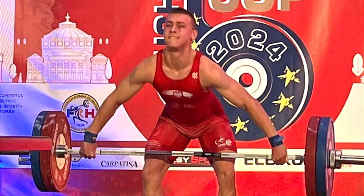 Sukcesy sportowe, Łuków Błażej Borkowski błyszczy Pucharze Europy Podnoszeniu Ciężarów! - zdjęcie, fotografia