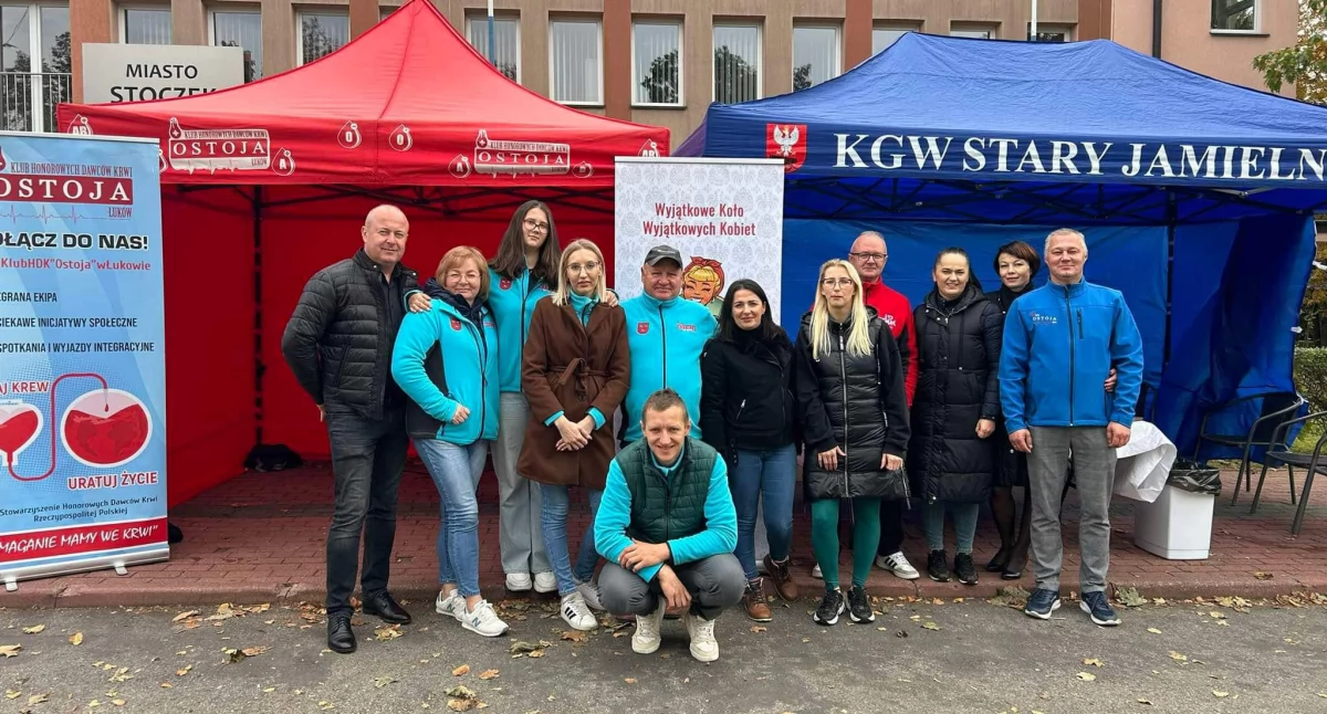 Informacje kulturalne, Udana akcja krwiodawstwa Stoczku Łukowskim - zdjęcie, fotografia