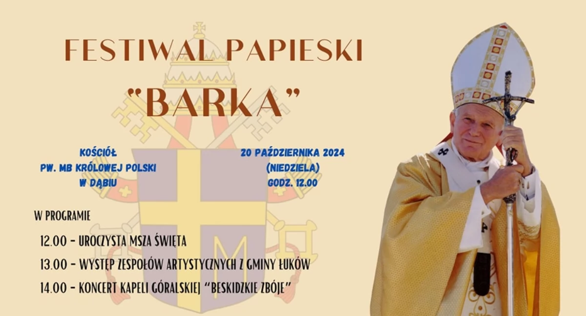Kościół i Religia, Festiwal Papieski Barka gminie Łuków świętuje lecie (ZAPROSZENIE) - zdjęcie, fotografia