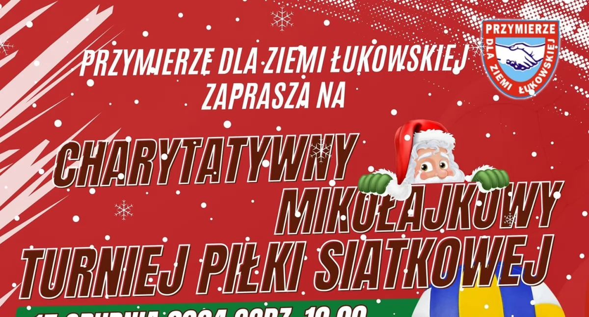 Wiadomości Sportowe, Charytatywny Mikołajkowy Turniej Piłki Siatkowej Łukowie - zdjęcie, fotografia