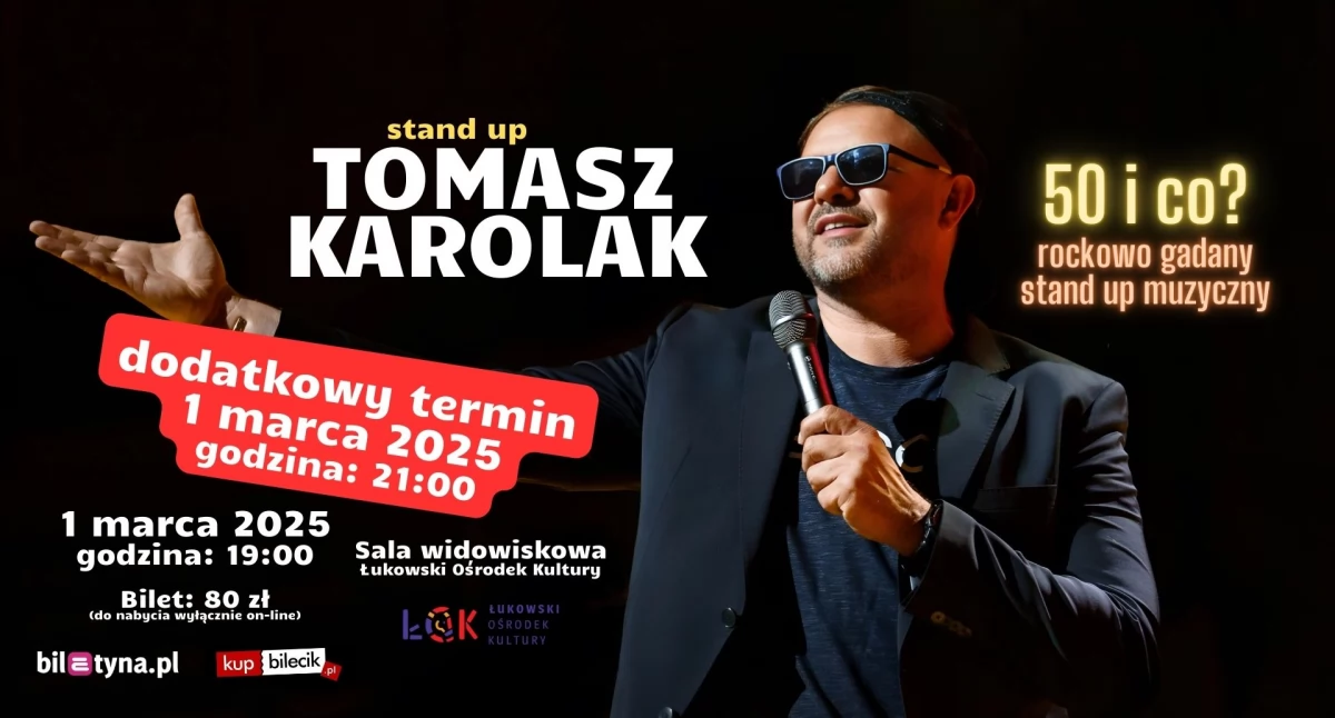 Informacje kulturalne, Dodatkowy drugi stand Tomasz Karolak „50 - zdjęcie, fotografia