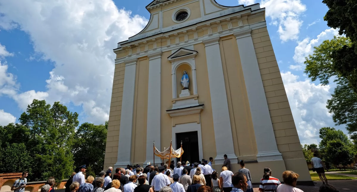 Kościół w Okrzei/zdj. archiwalne