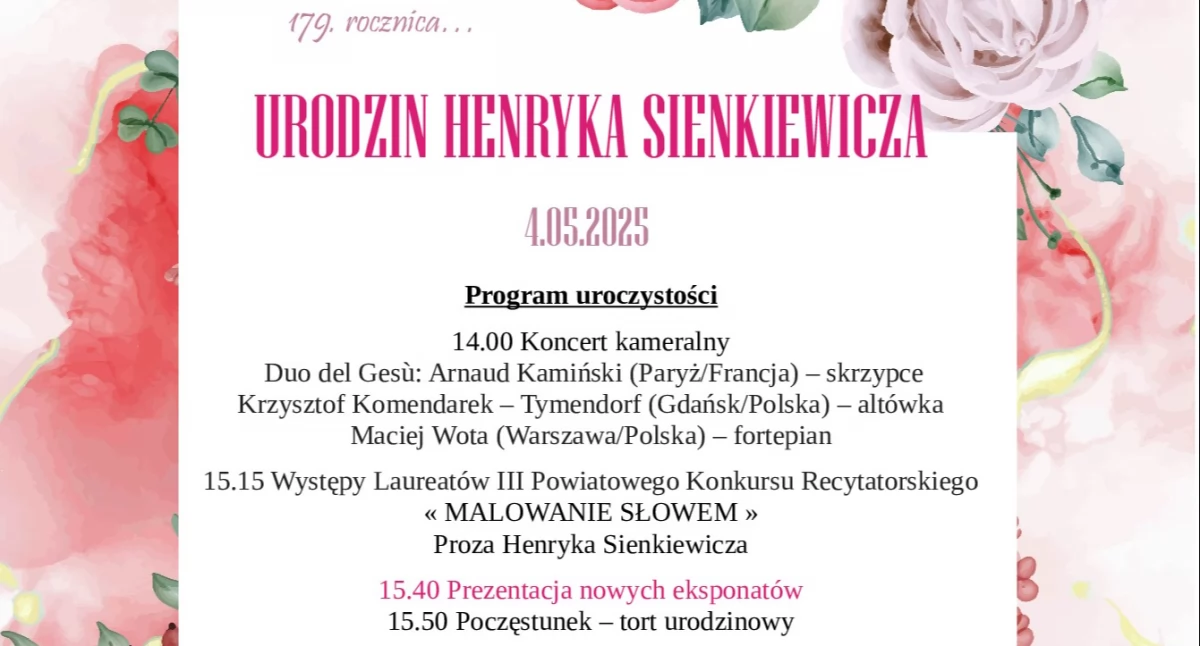 materiał organizatora