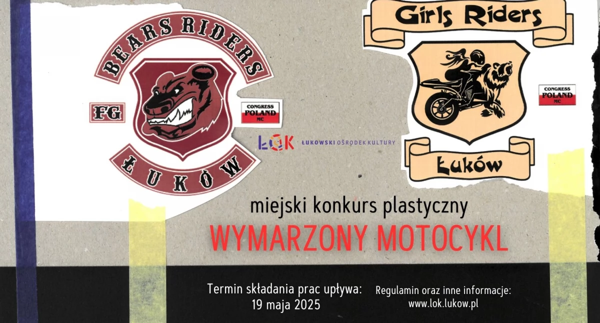 Informacje kulturalne, Konkurs plastyczny „Wymarzony motocykl” - zdjęcie, fotografia