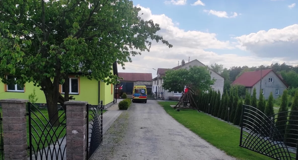 Straż Pożarna, Szybka reakcja strażaków Stanin Nowej Wróblinie Pomoc medyczna - zdjęcie, fotografia