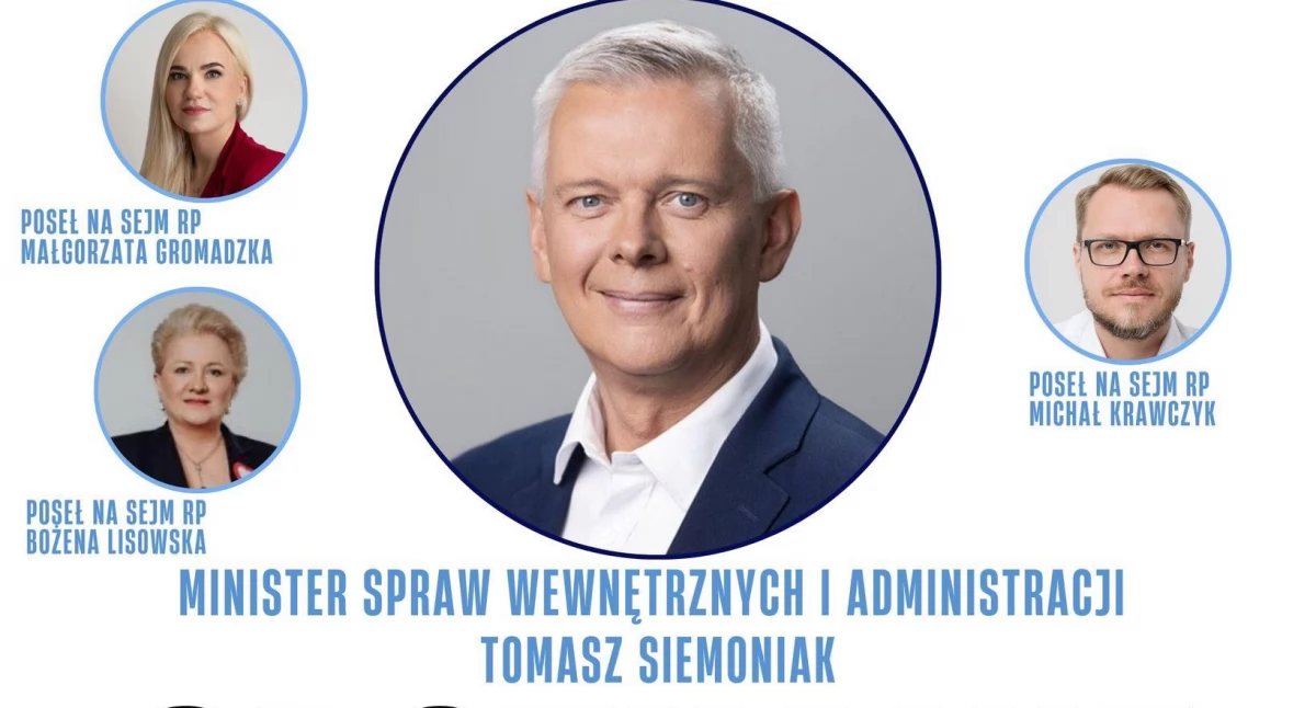 Polityka, Tomasz Siemoniak Łukowie przyniesie wizyta Ministra Spraw Wewnętrznych Administracji - zdjęcie, fotografia