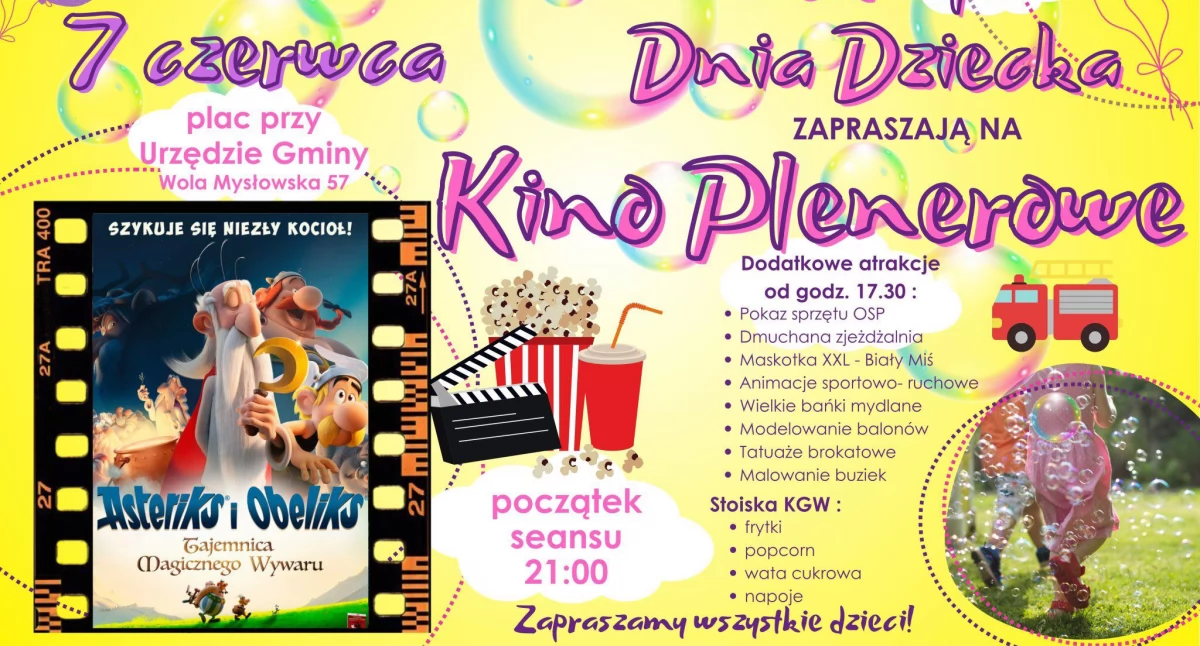 Informacje kulturalne, Plenerowe dmuchańce pokaz Mysłowska zaprasza Dzień Dziecka - zdjęcie, fotografia