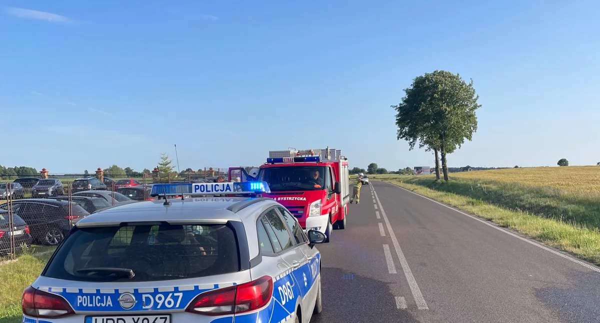 Wypadki, Alarmujące zgłoszenie Bystrzycy miejscu okazało scenariusz zupełnie - zdjęcie, fotografia