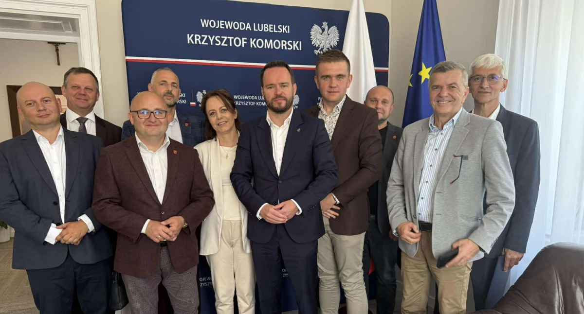 Polityka, Łukowscy radni wizytą wojewody Rozmowy przyszłości regionu - zdjęcie, fotografia