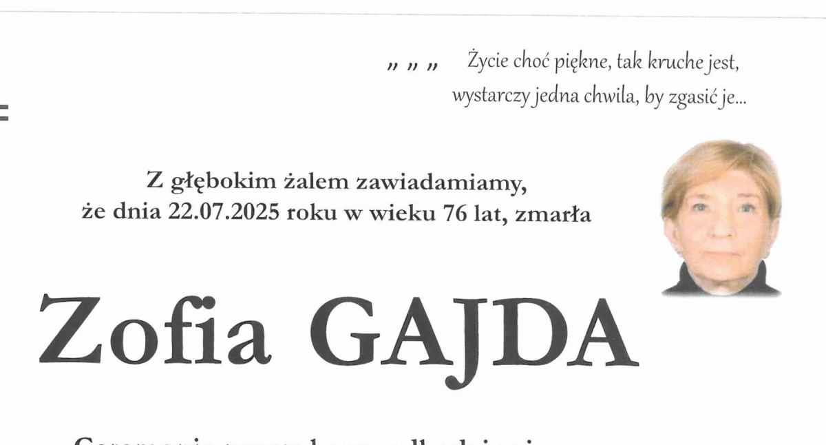 Wiadomości Partnera, Odeszła Zofia Gajda Łuków żegna cenioną pracownicę Spółdzielni Mieszkaniowej - zdjęcie, fotografia
