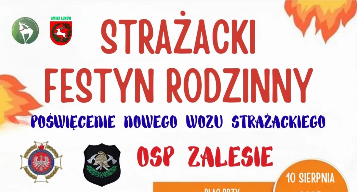 Wiadomości Partnera, Zawyją syreny potem poleje szampan bezalkoholowy Wielkie święto strażaków Zalesiu! - zdjęcie, fotografia