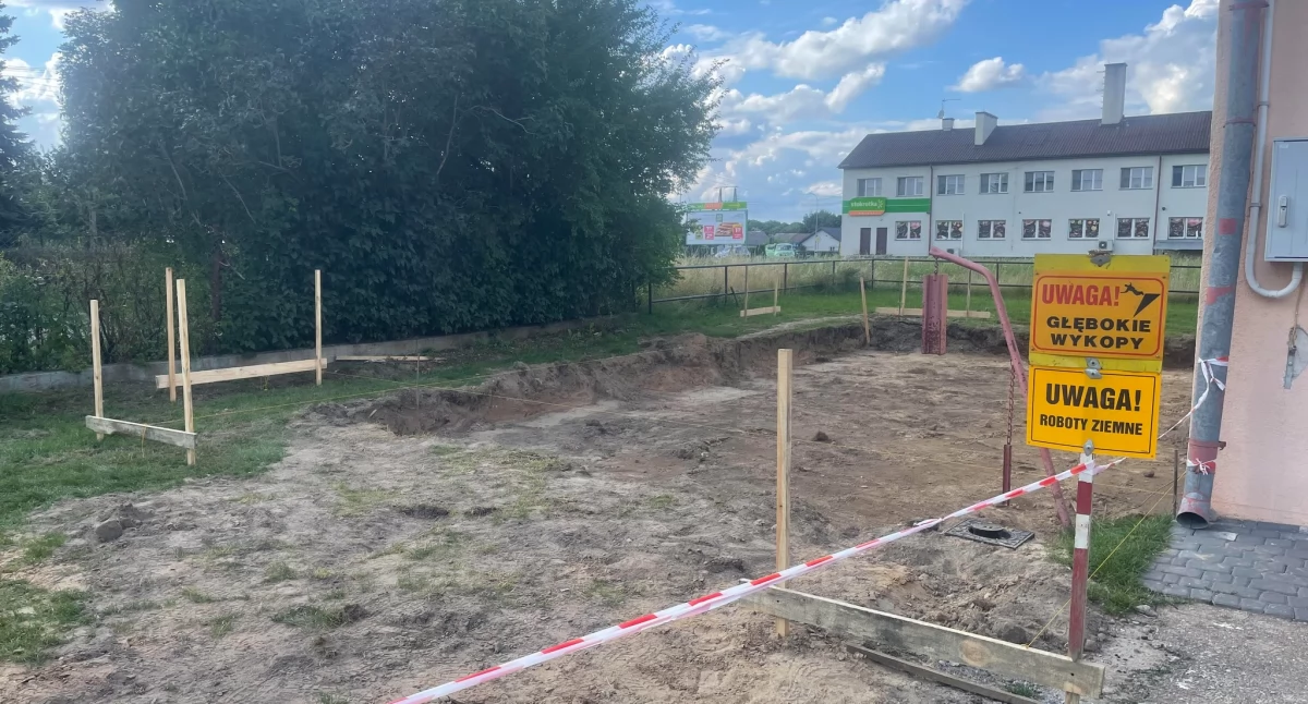Wiadomości Partnera, Ruszyła budowa garażu Wojcieszkowie - zdjęcie, fotografia