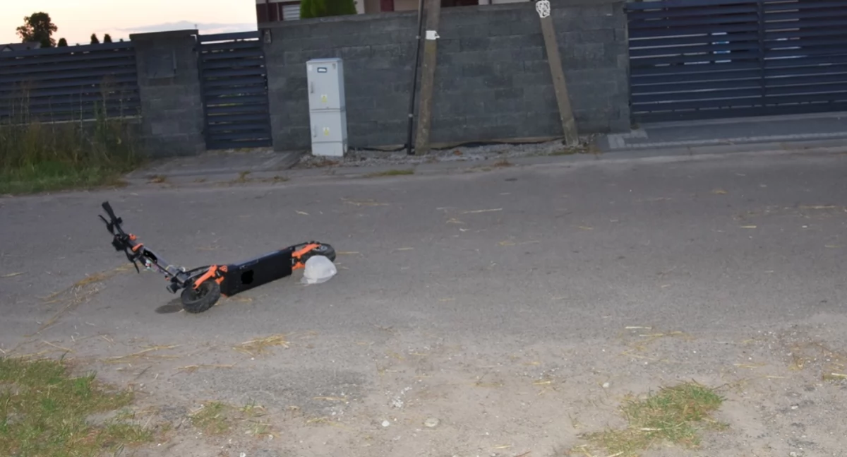 Wypadki, Chwila nieuwagi śmigłowca! Wakacyjny koszmar latka hulajnodze! - zdjęcie, fotografia