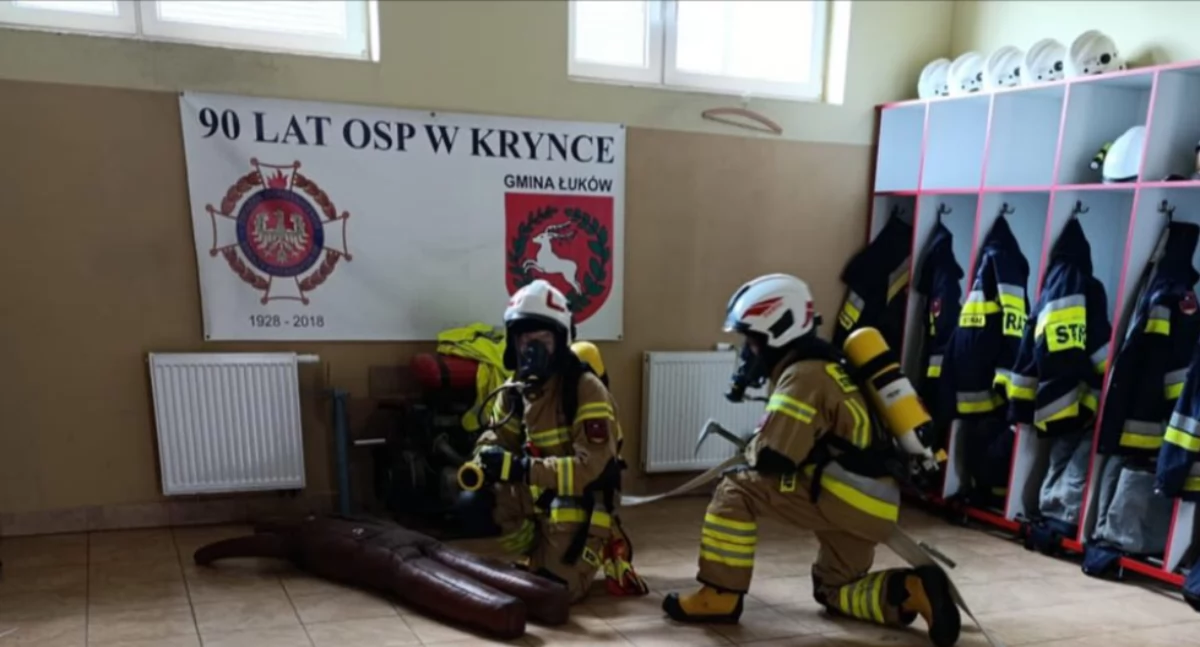 Wiadomości Partnera, Alarm trudny sprawdzian strażacy Krynka zdali egzamin gotowości - zdjęcie, fotografia