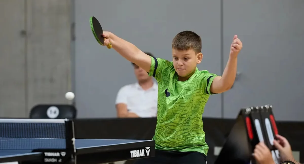 Sukcesy sportowe, Paweł Czerniec Franciszek mistrzami Polski deblu skrzatów - zdjęcie, fotografia