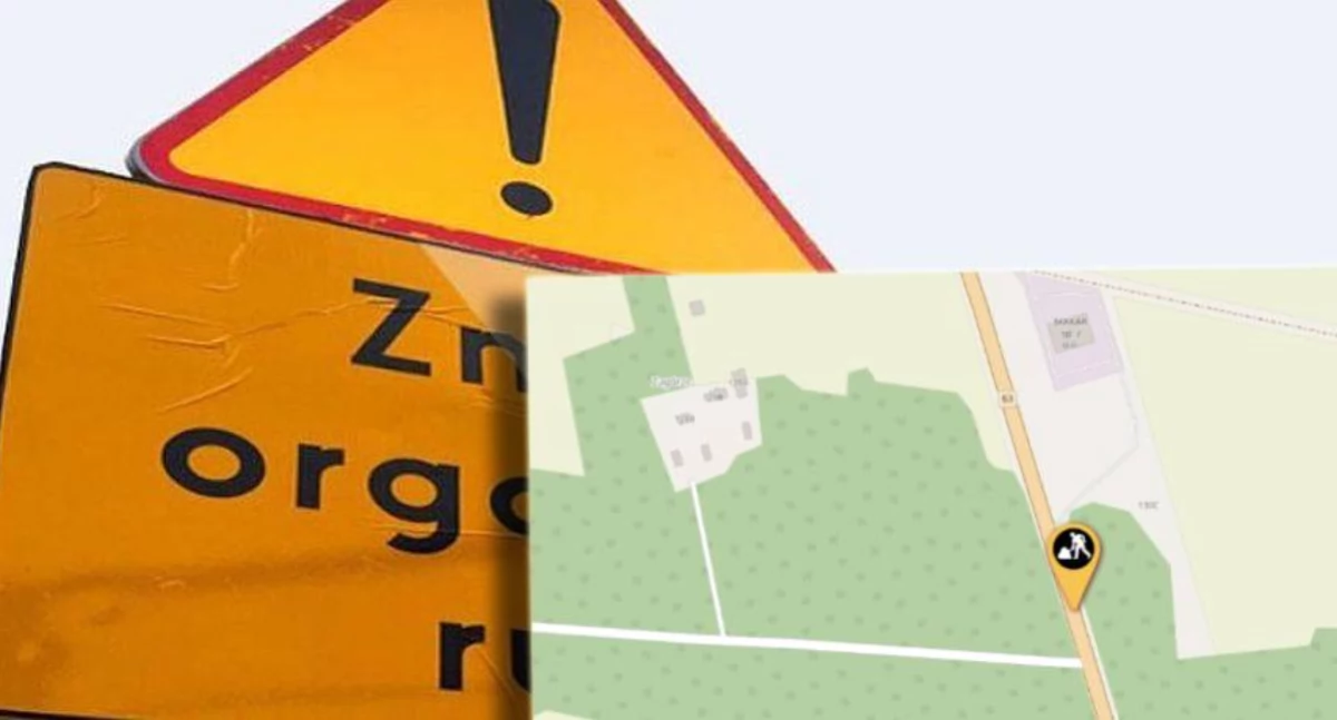 Komunikaty i Alerty, Utrudnienia drodze krajowej wahadłowy między Gołaszynem Kryńszczakiem - zdjęcie, fotografia