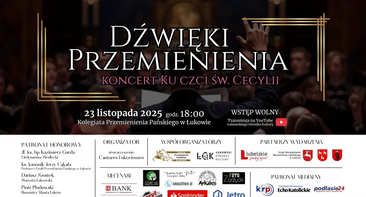 Kościół i Religia, Dźwięki Przemienienia Wielki Koncert Chóralny Cecylii Łukowie - zdjęcie, fotografia