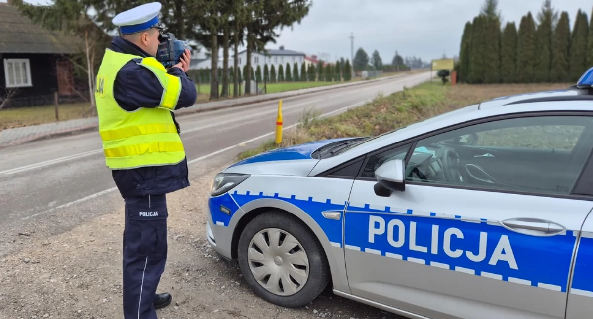 Policja, Policyjna akcja prędkość Łukowie Duże kontrole drogach! - zdjęcie, fotografia