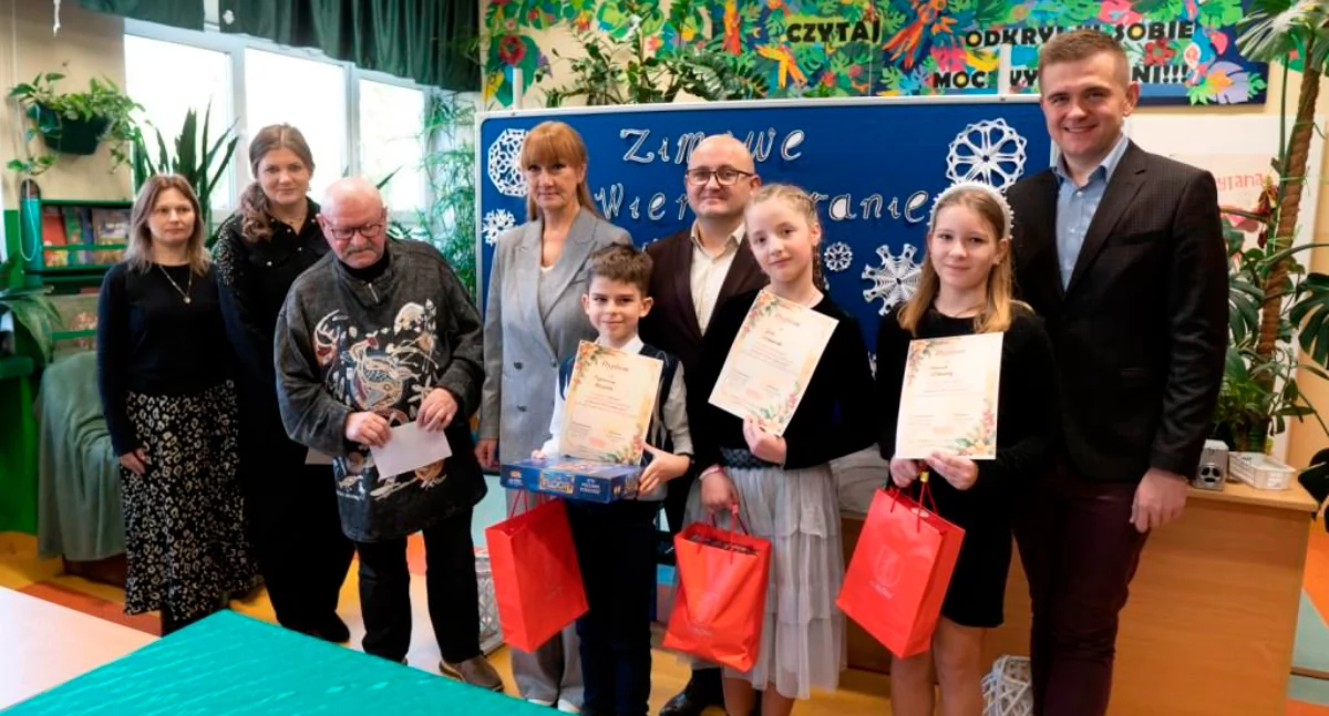 Szkolnictwo,  Zimowe Wierszobranie  Łukowie Uczniowie pokazali wielki talent! wygrał miejski konkurs recytatorski - zdjęcie, fotografia
