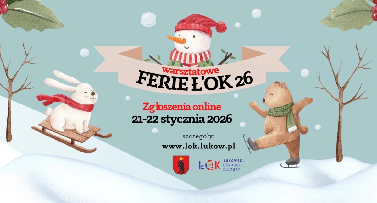 Informacje kulturalne, Ferie zimowe Łukowskim Ośrodku Kultury Warsztaty dzieci terminy zapisów - zdjęcie, fotografia