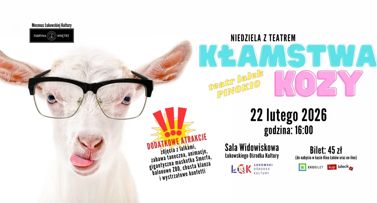 Wiadomości Partnera, Niedziela teatrem Łukowie spektakl Kłamstwa wielka zabawa dzieci - zdjęcie, fotografia
