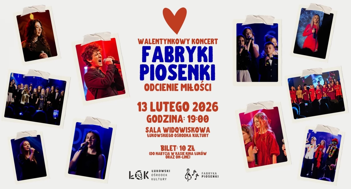 Informacje kulturalne, Walentynkowy koncert Fabryki Piosenki Odcienie miłości - zdjęcie, fotografia