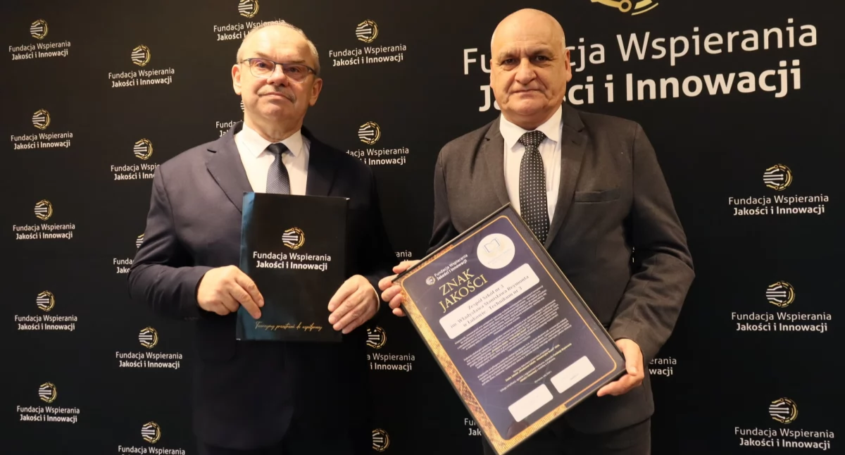 Szkolnictwo, Łuków Zespół Szkół wśród najlepszych Polsce Prestiżowy certyfikat Reymonta - zdjęcie, fotografia