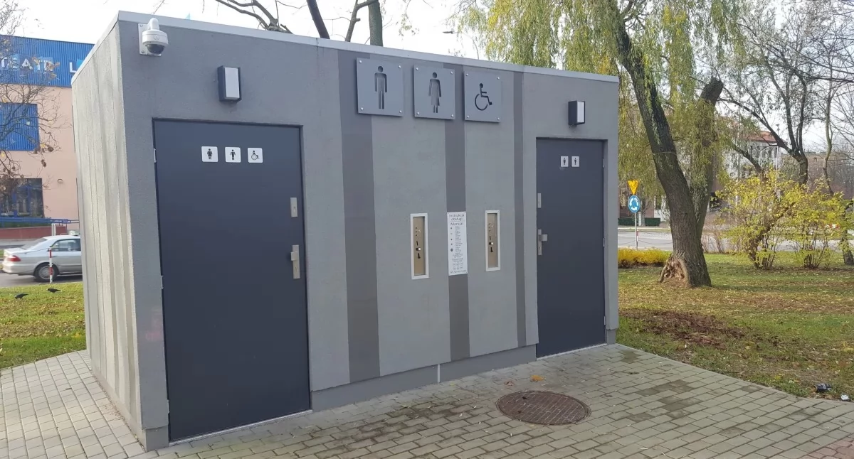 Inwestycje, Budowa toalety publicznej Łukowie termin koszty inwestycji - zdjęcie, fotografia