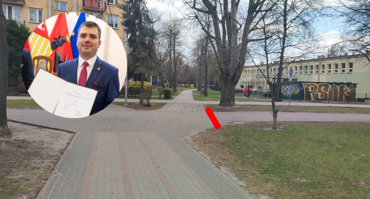 Polityka, barierki osiedlu Łukowie uratują pieszych przed hulajnogami pomysł radnego Bobera - zdjęcie, fotografia