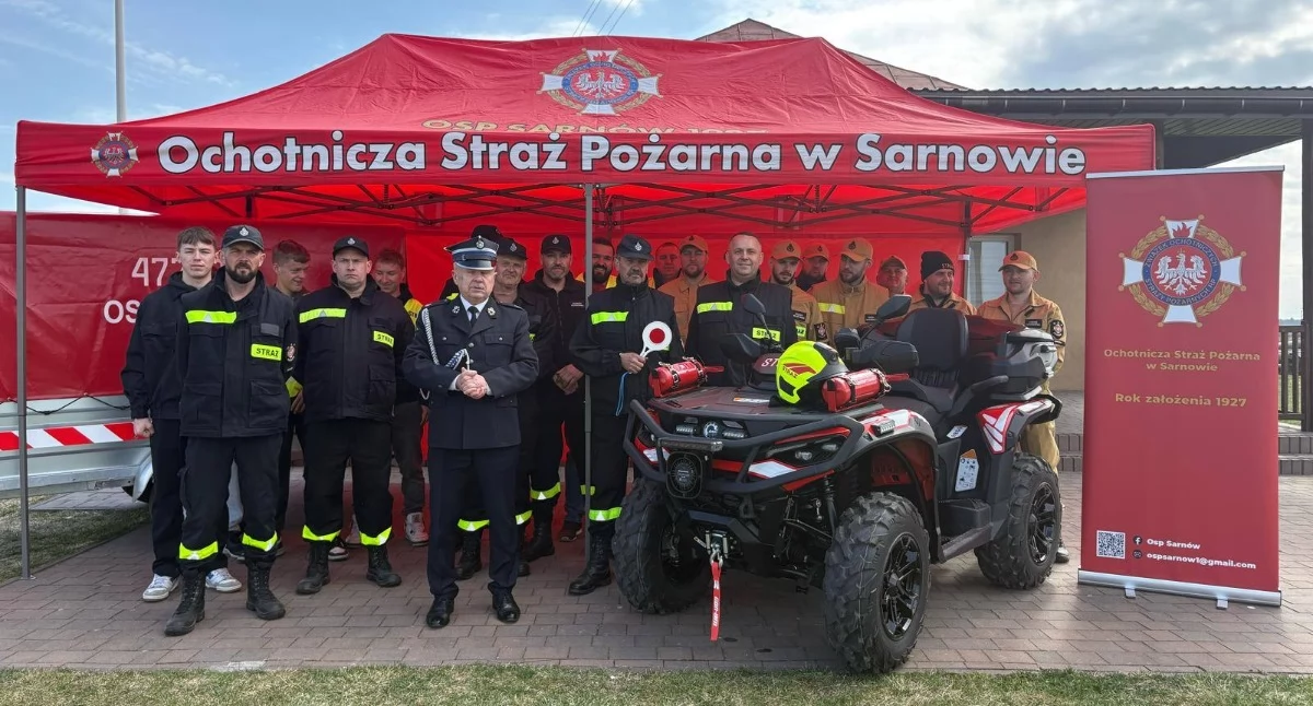 Straż Pożarna,  Nowy Sarnów Strażacy gminy Stanin zyskali nowoczesny sprzęt - zdjęcie, fotografia