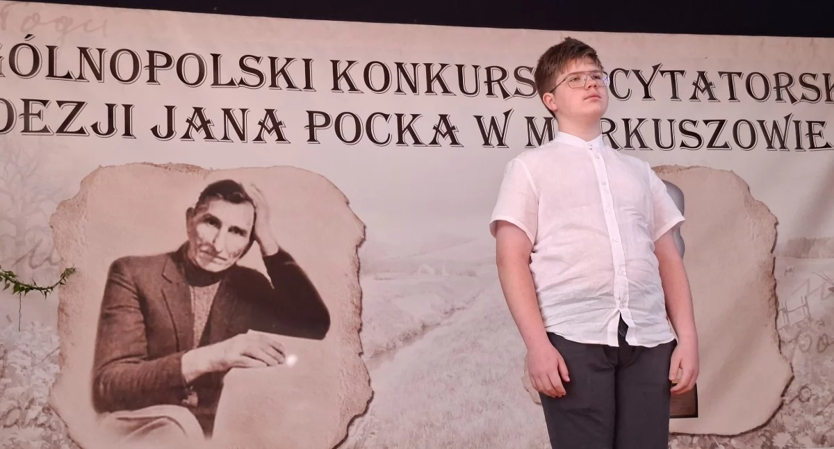 Młode talenty, Stanisław Świder reprezentował Łuków ogólnopolskim finale Piękny sukces naszego recytatora! - zdjęcie, fotografia