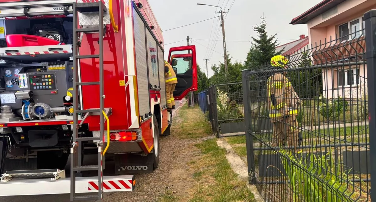 Straż Pożarna, Wieczorny alarm Wojcieszkowie Strażacy musieli natychmiast ruszać ulicę Parkową! - zdjęcie, fotografia