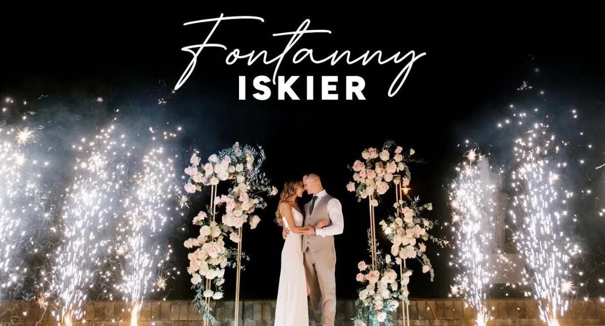 Artykuł sponsorowany , Fontanna iskier pierwszy taniec stworzyć magiczny efekt weselu - zdjęcie, fotografia